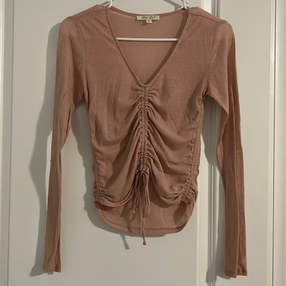 Drawstring long sleeve